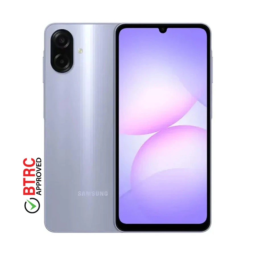Samsung Galaxy A07 4GB RAM, 64GB ROM Light Violet Smartphone
