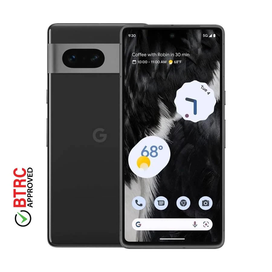 Google Pixel 7 8GB RAM, 128GB ROM Obsidian Smartphone (Single Physical Sim & Single eSim)