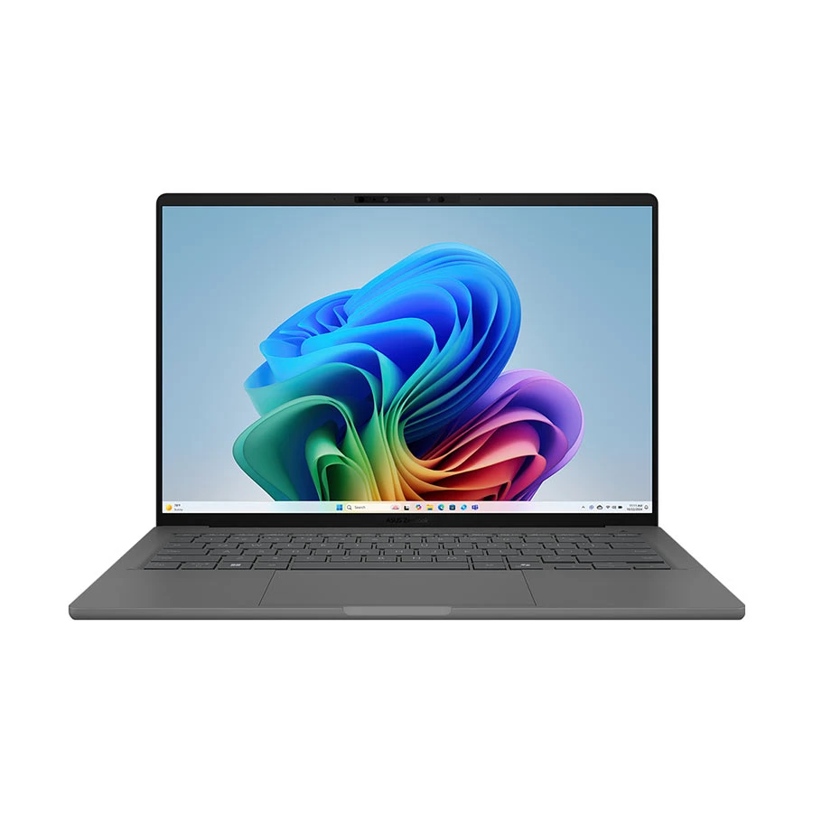 ASUS ZenBook A14 OLED UX3407RA Qualcomm Snapdragon X Elite X1E-78-100 16GB RAM, 1TB SSD14 Inch FHD+ WUXGA Display Copilot Plus & AI Optimized Iceland Gray Laptop