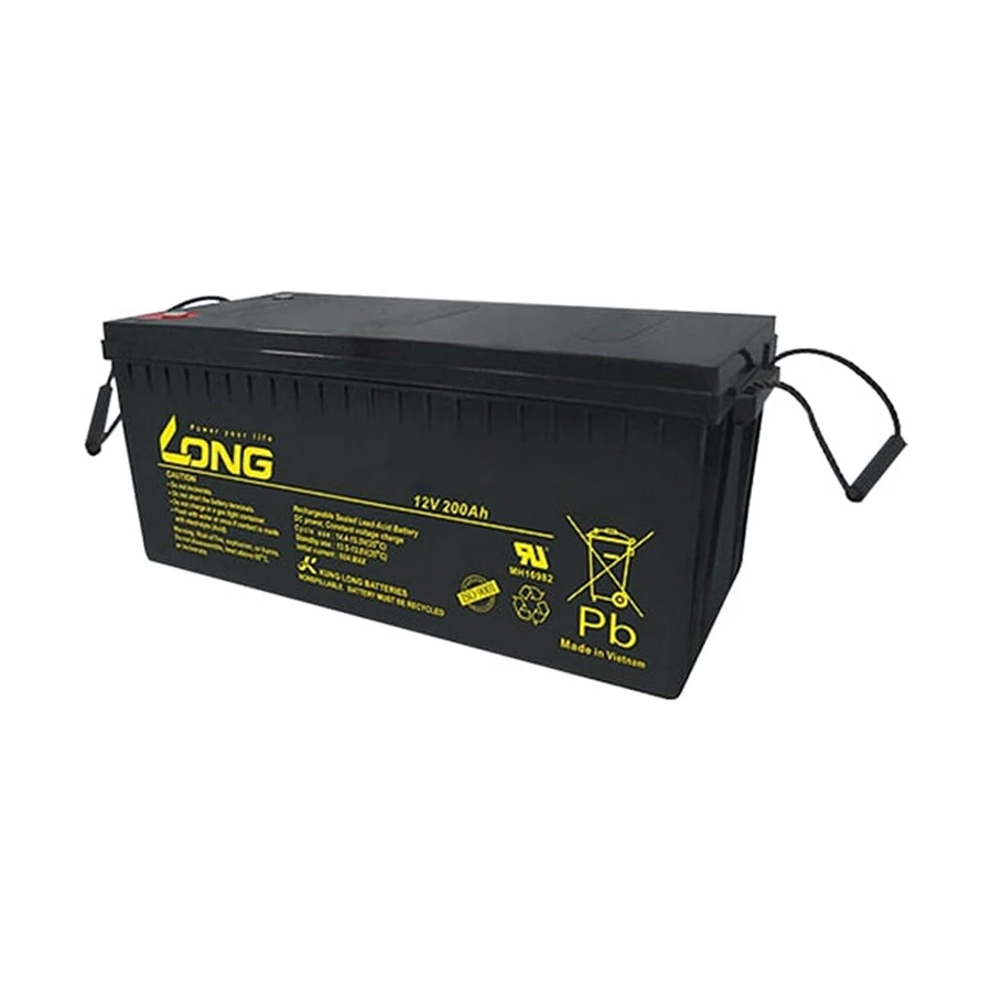 Long 12V 200Ah Rechargeable Sealed Lead Acid Battery for UPS
