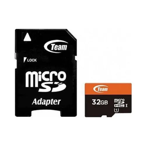 TEAM 32GB MicroSDHC/SDXC UHS-I U1 Memory Card with Adapter