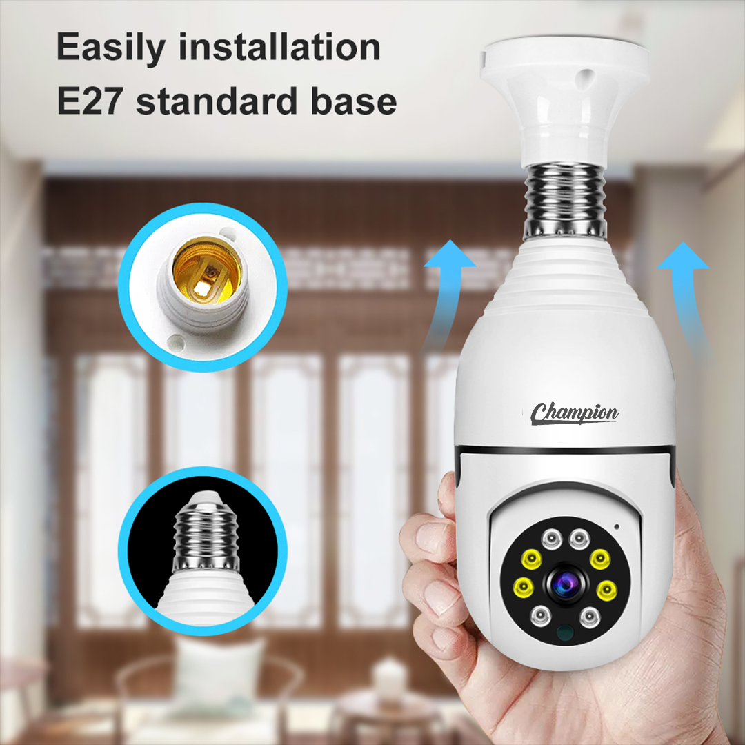 V380 Pro Champion Brand 1080p Full Hd Best Quality Bulb Holder Camera