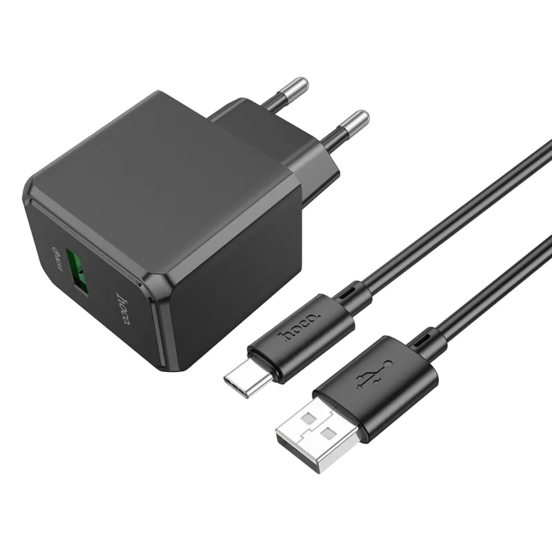 Hoco CS12A Ocean Single Port 18W QC3.0 Charger Set