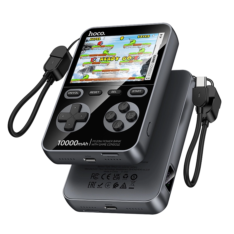 Q47 Shine 10000mAh Power Bank With Game Console | PD20W Fast Charging | 1500 Built-in Games