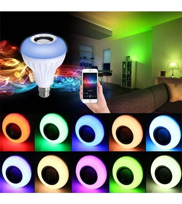 Bluetooth Music Speaker Remote Control Led Bulb