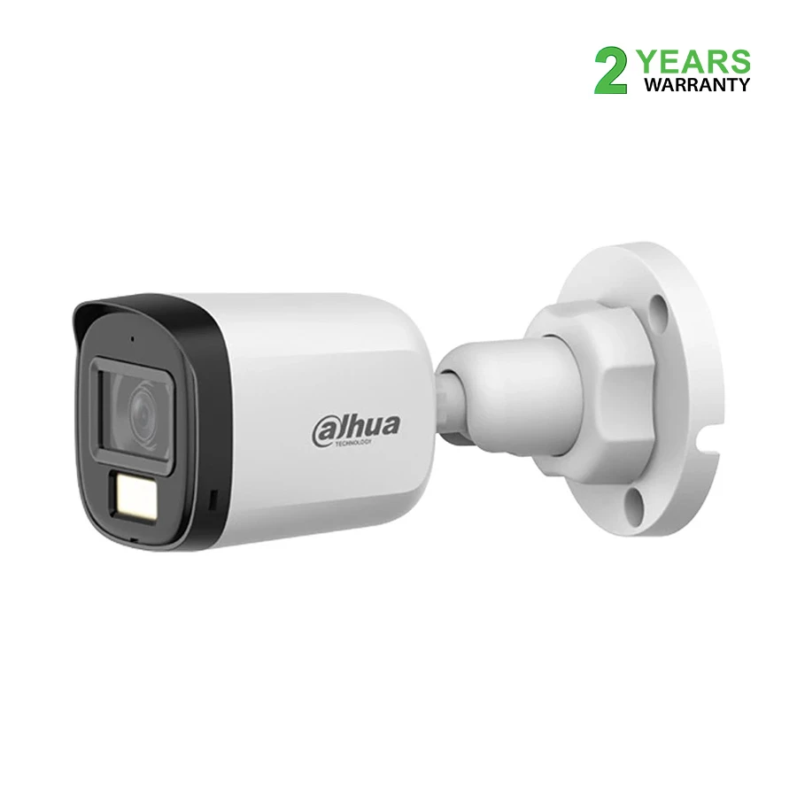 Dahua DH-HAC-B1A21P-U-IL-A (3.6mm) (2.0MP) Smart Dual Light HDCVI Fixed Bullet CC Camera (Built in Audio)