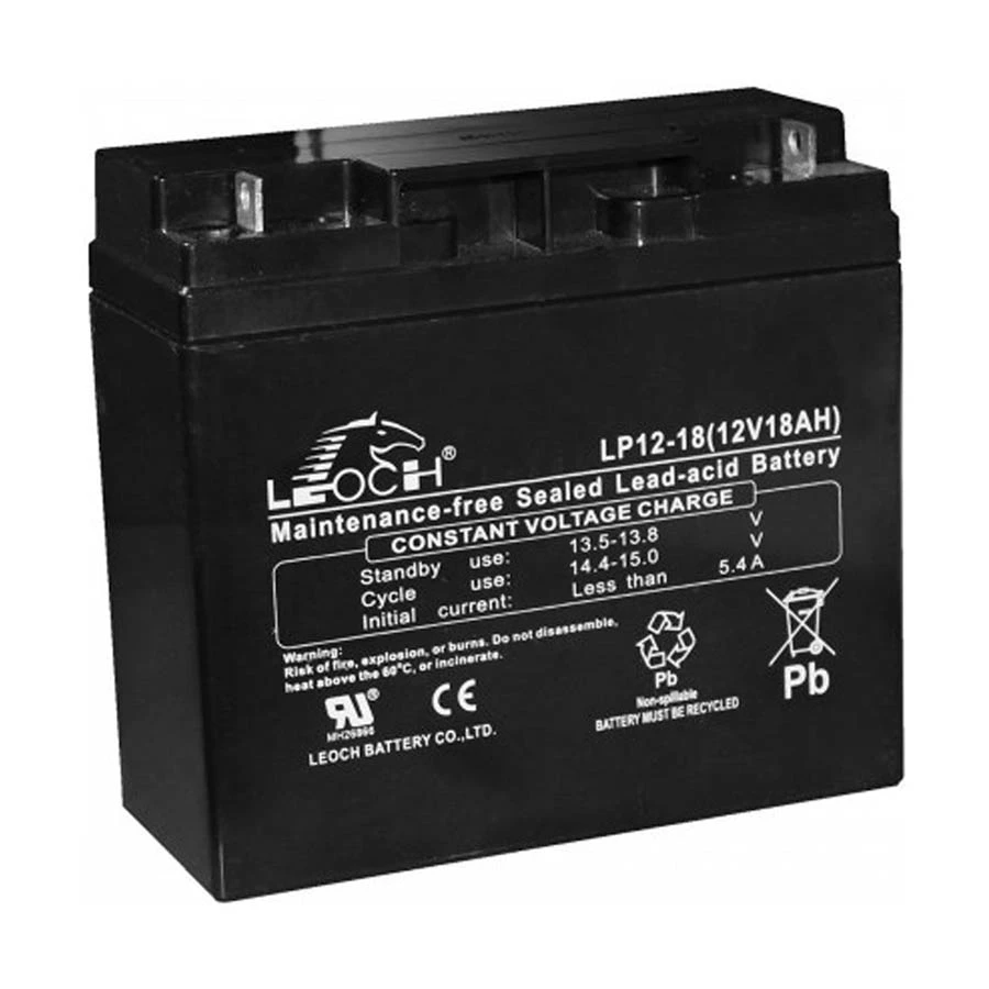 LEOCH LP12-18 12V 18Ah Rechargeable Sealed Lead Acid Battery for UPS