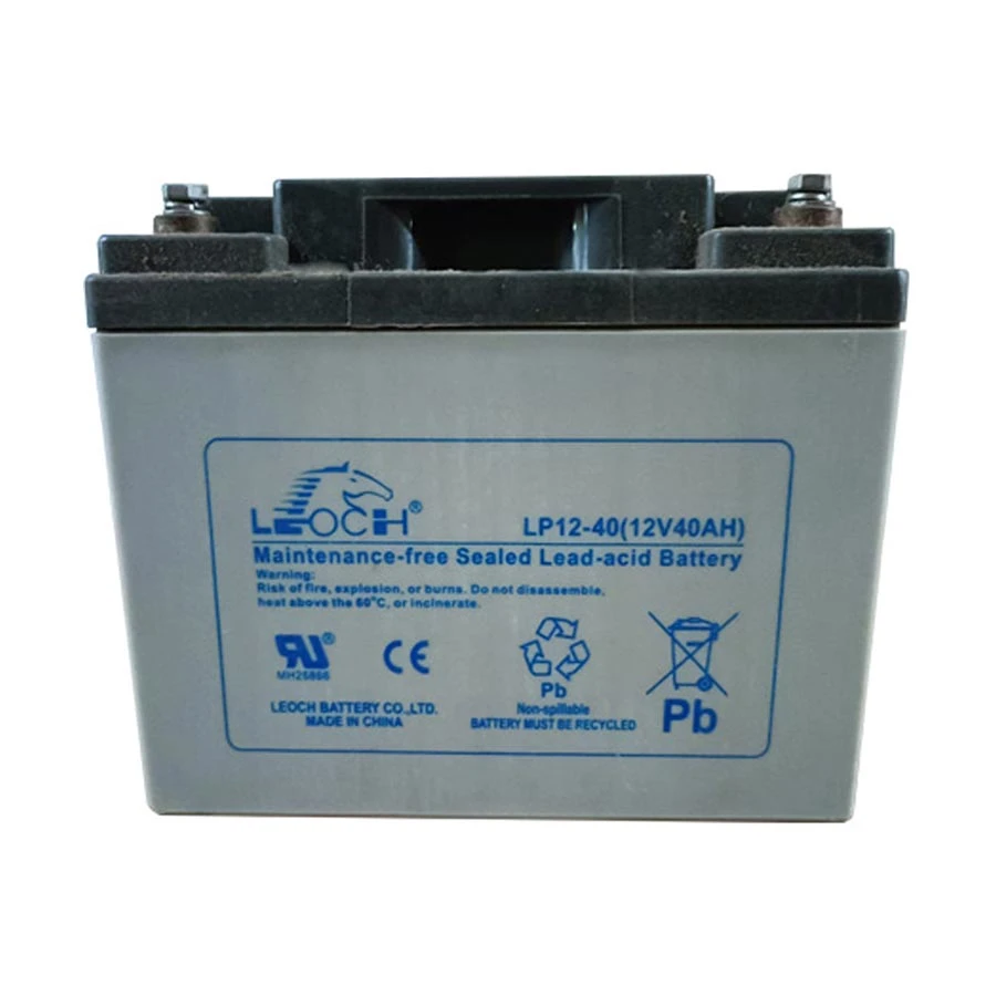 LEOCH 12V 40Ah Rechargeable Sealed Lead Acid Battery for UPS