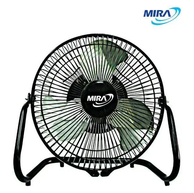 Mira 9" Floor Fan M-90 (Black) - Black