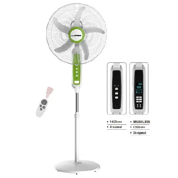 Defender | Kennedi (2438HRB) 18 inch AC/DC Full stand Remote Control Rechargeable fan - Multicolor