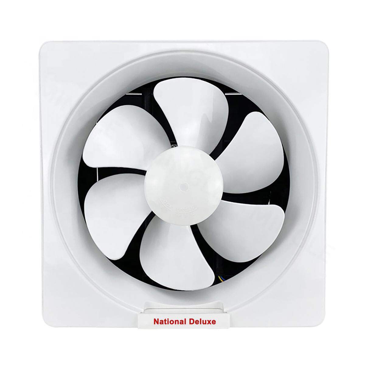 National Deluxe Exhaust Wall Fan 12 Inch Copper Motor - White
