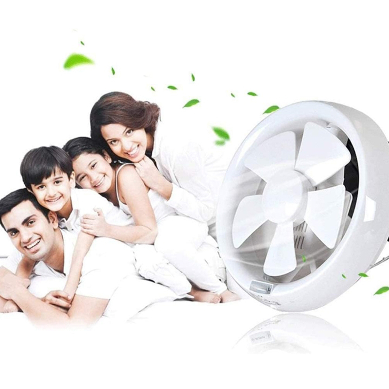 Ventilation Fan,6" Silent Ventilation Exhaust Fan for Bathroom and Home Wall-Mount Exhaust Fan (White)