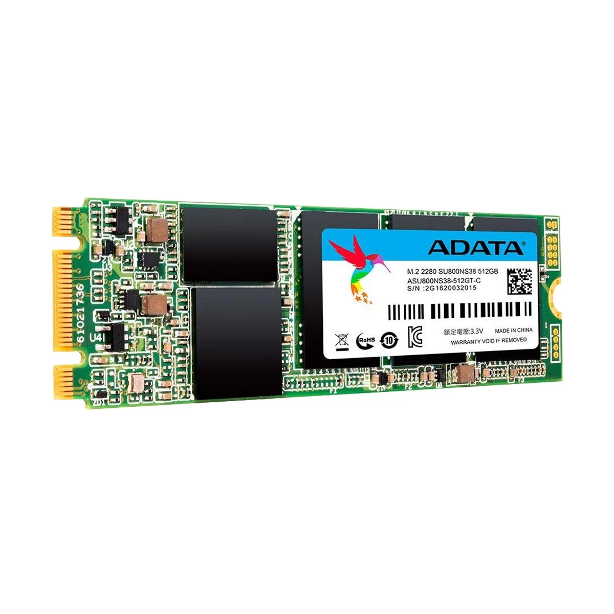A Data Ultimate SU800NS38 512GB M.2 2280 SATA SSD Drive