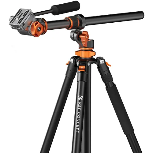 K&F Concept T254A7+FH-03 Professional Video Tripod with Fluid Head