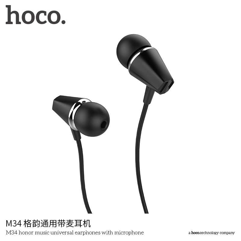 Hoco M34 Honor Music Universal Earphones With Microphone