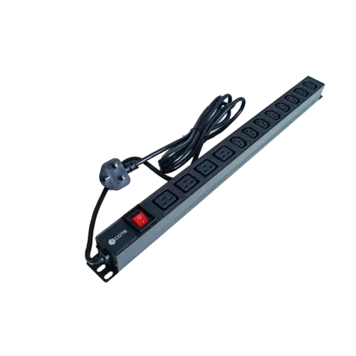 COTE CPDU-1U-12(8-C13+4-C19)-16AMP 1U 12 Port Back-to-Back PDU