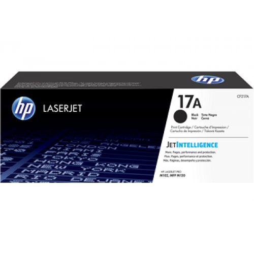HP 17A Black Original LaserJet Toner Cartridge (For P102A, 130a